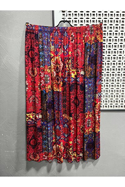 Valdora Desenli Basma Kadın Etek