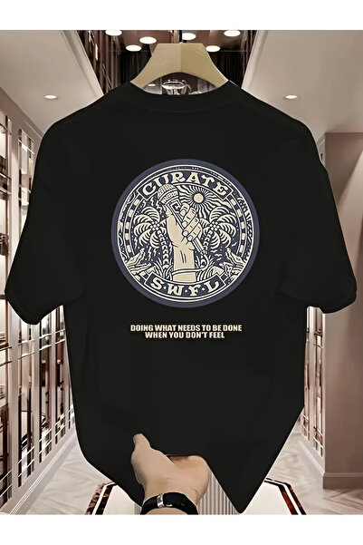 İSMTEXS تي شيرت من القطن الممشط مطبوع عليه رسومات مطبوعة بأكمام قصيرة للجنسين...