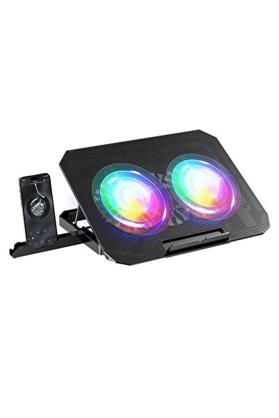 Apera Ga48 Dizüstü Bilgisayar Soğutucu Laptop Standı 2 Adet 14CM FAN RGB LED ...