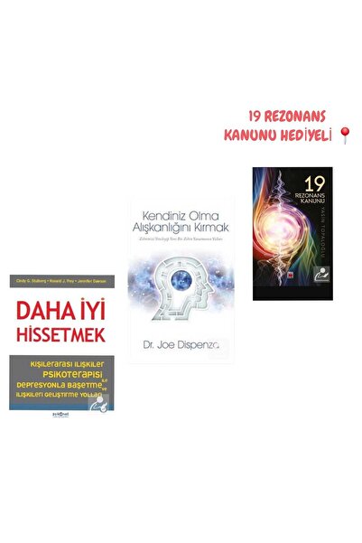 Psikonet Yayınları Daha İyi Hissetmek+Kendiniz Olma Alışkanlığını Kırmak+19 R...