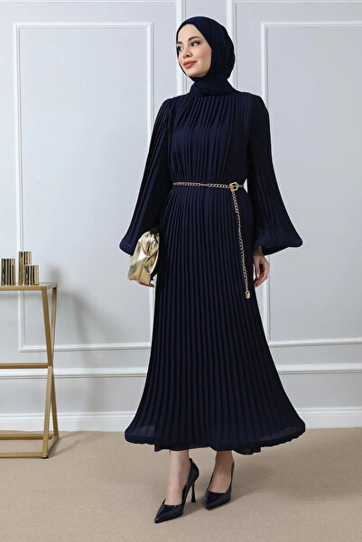 moda auram Şifon Piliseli Abiye