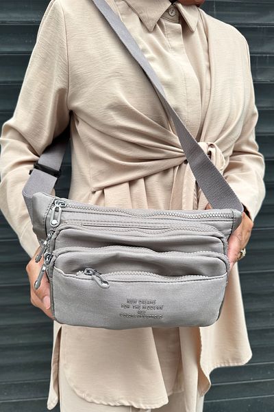 Just Polo Imported Crinkle Fabric Unisex Waist Bag