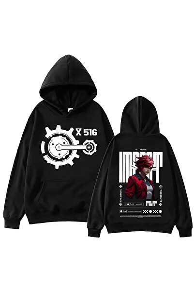 Tarzsokak Siyah Arcane-Vi Harajuku Hip Hop