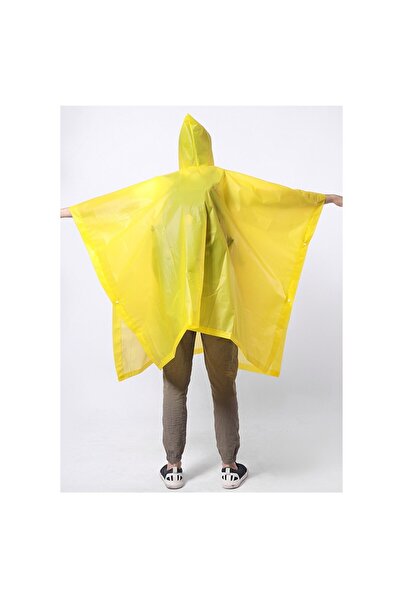 Flippy Rain Poncho, Flippy, for Adults, EVA, Waterproof, Wind Resistant, with Snaps, 160 g, Yellow