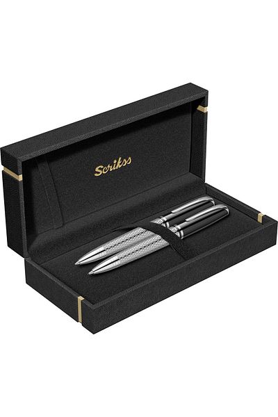 Scrikss 477 Ballpen + Versatile Double Set (Lifetime Warranty-Luxury Box)