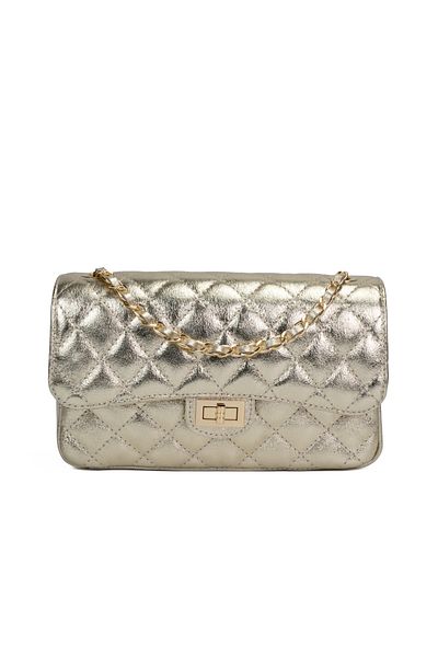 Posete Fagaras Mini Ruby Leather Purse - Gold, Genuine Leather Bag, Bags, Summer Bags, Genuine Leather