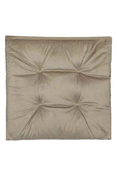 OEM Pernă decorativă pentru scaun, catifea bej, 40x40cm