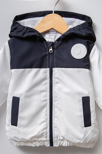 U.S. Polo Assn. U.S. Polo Assn. Woven Fabric Baby Hooded Raincoat