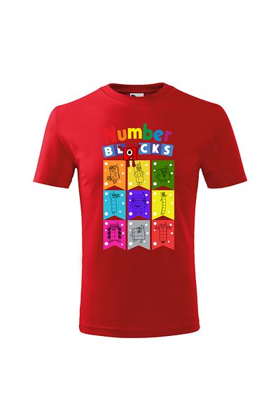 Malfini Tricou personalizat, "Numberblocks 5", 6 ani