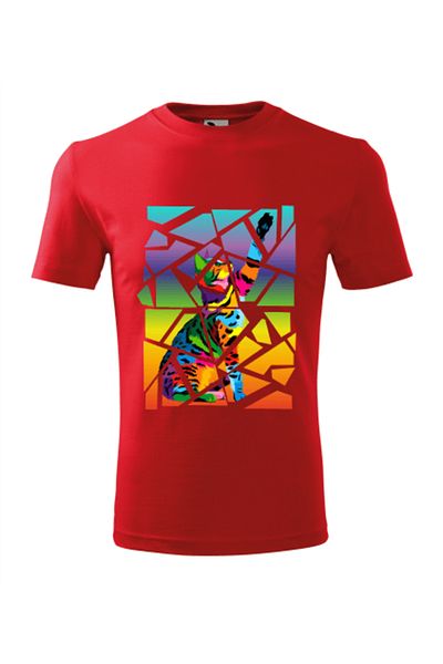 Malfini Tricou Copii, personalizat "High Five Cat",