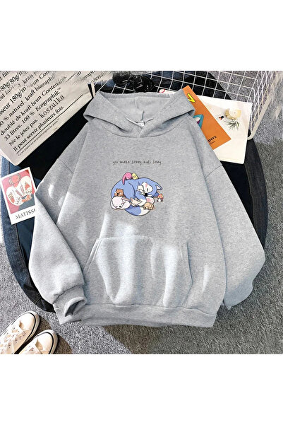 Tarzsokak Imprimeu grafic gri Kpop Stray Kids Drăguț