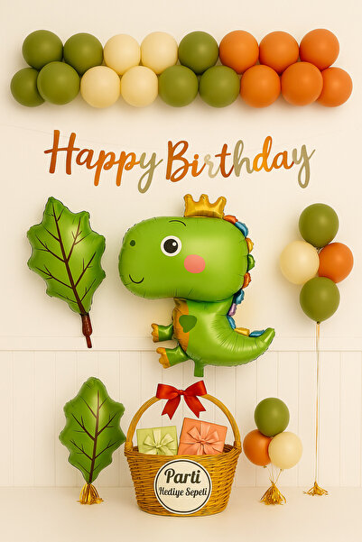 parti hediye sepeti Σετ γενεθλίων με γλυκά δεινόσαυρα |   Πακέτο διακοσμητικώ...