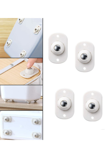 NOYİSKA Pratik 4 lü 360 Derece Döner Tekerlek Bilyeli Eşya Kaydırma Aparatı Y...