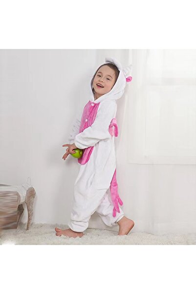 GALASUN Pijama dintr-o bucata pentru copii Unicorn GALA21-933 Alb