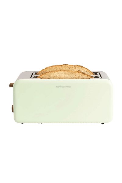 Create Toaster, CREATE, Retro XL, 2 slices, pastel green