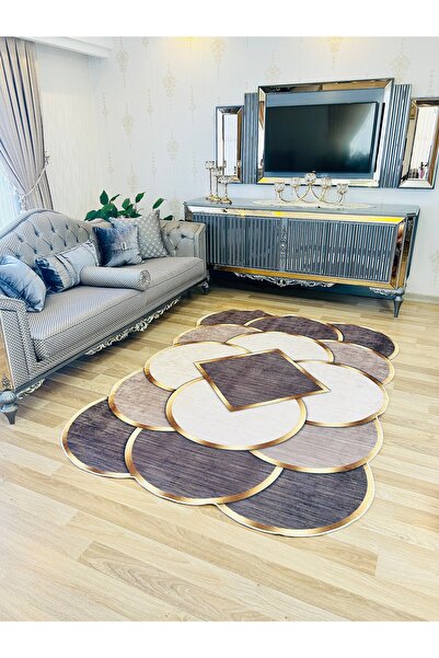 Bordo Halı Yıkanabilir Kaymaz Taban Halı Mutfak Dekor Yolluk Koridor Halısı S...