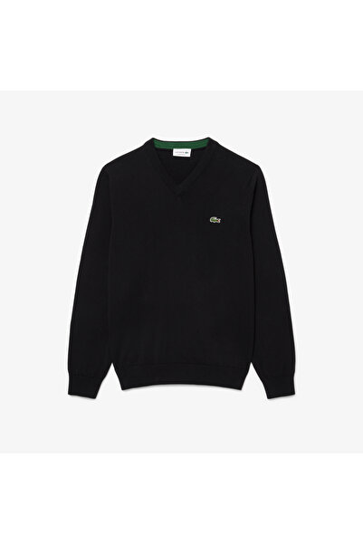 Lacoste Monochrome Cotton V-neck Sweater - AH1951-00-031