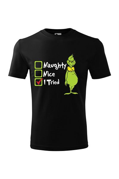 Malfini Tricou Copii, personalizat "Grinch I Tryed"