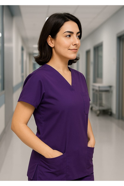 PIQUE Top pentru uniformă de asistentă UItralycra Spaniard - Top pentru uniformă de asistentă medicală Top pentru uniformă chirurgicală