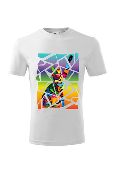 Malfini Tricou Copii, personalizat "High Five Cat",