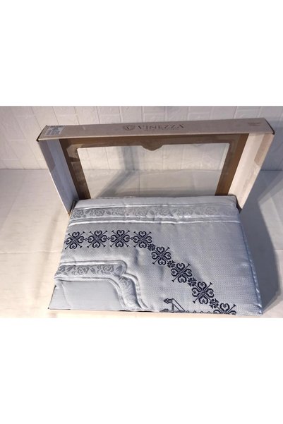 Vinezza Home Collection Dowry 6-Piece Flower Embroidered Etamine Processing Prayer Rug Set Bundle Set