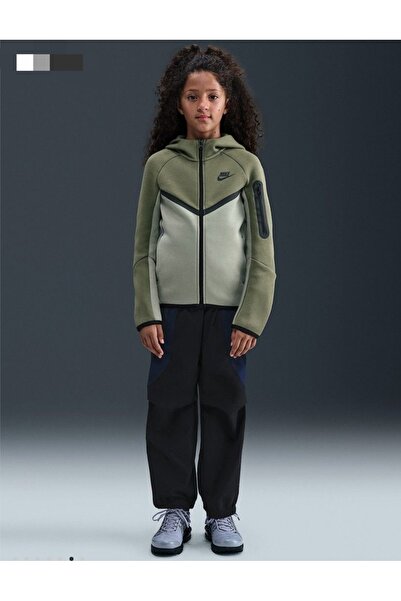 Nike Sportswear Tech Fleece Older Kids' Full-Zip Hoodie hv5867-320 yakamoz spor