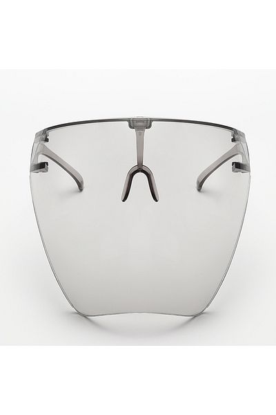 Choice gray Full Face Sunglasses Mask Women Men Protective Faceshield Glasses Goggles Covered Spherical Len