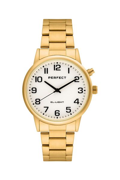 PERFECT Men's White Quartz, MIYOTA 2035