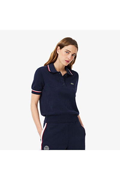 Lacoste قميص بولو قطني مطاطي بدون درزات ثلاثي الأبعاد - AF9283-00-GWI