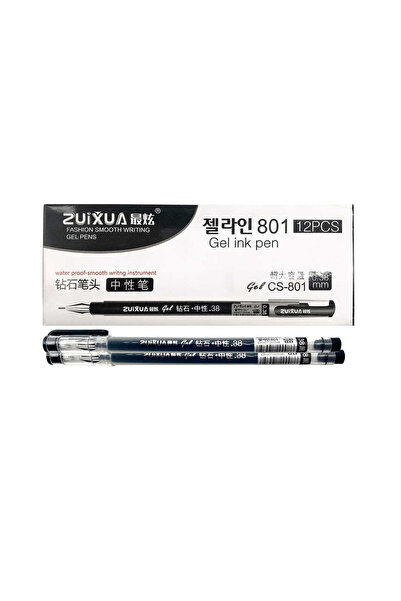 Art Tone ZUİXUA JEL KALEM 801 0.38 MM SİYAH 12 Lİ PAKET