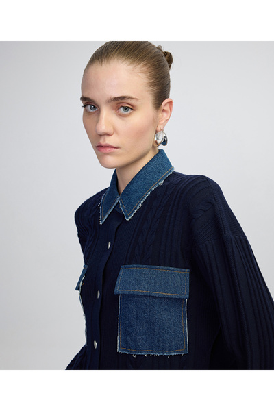 MISS IPEKYOL Denim mix triko