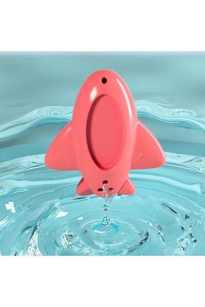 Flippy Bath Thermometer, Flippy, Floating, Water-Resistant, Multifunctional, Airplane Model, 11x10x4 cm, Re