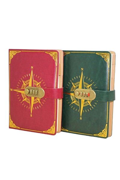 hediye sandalı Special Design Password Leather Notebook
