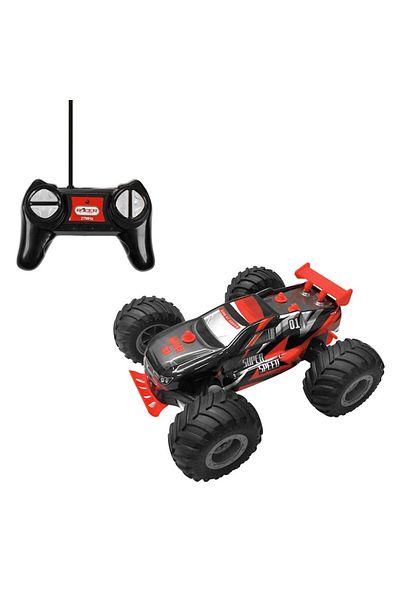 OEM Masina cu Telecomanda Off Road, Rock Crawler 1:18, Viteza Maxima 7 km/h, Negru si Rosu