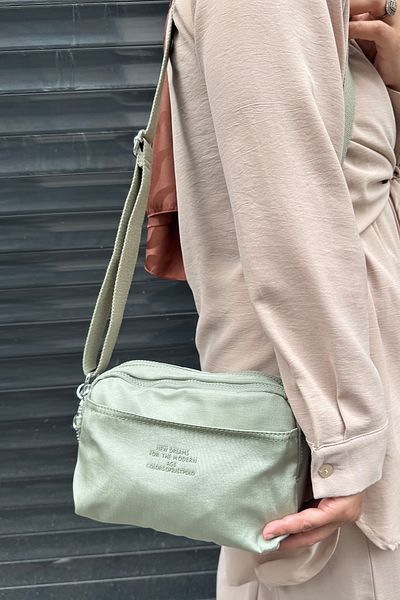 Just Polo Imported Crinkle Compartment Shoulder Bag