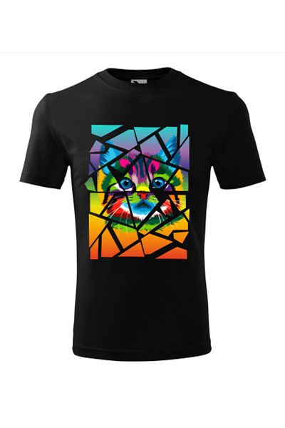 Malfini Tricou Copii, personalizat "Curious Kitten",