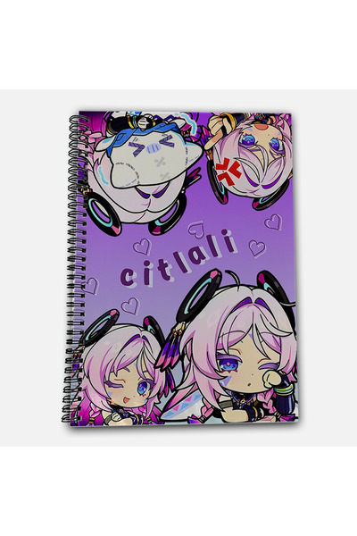 Define Moyas Genshin Impact Citlali Checkered A4 School Notebook 72 Sheets Model 1