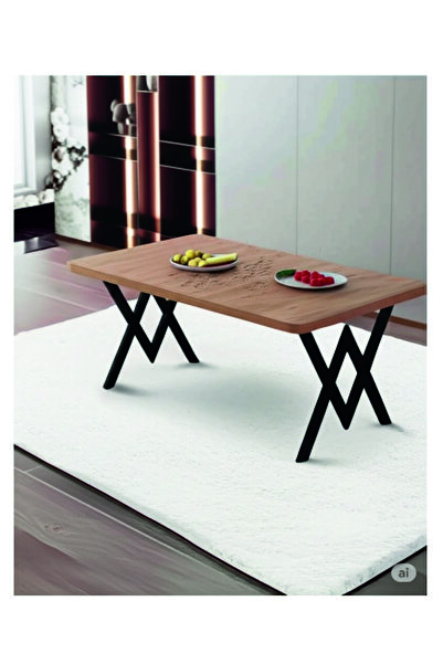 dedeler dekor Mutfak Yemek Masası W Metal Ayak 70x110 Mutfak Yemek Masası