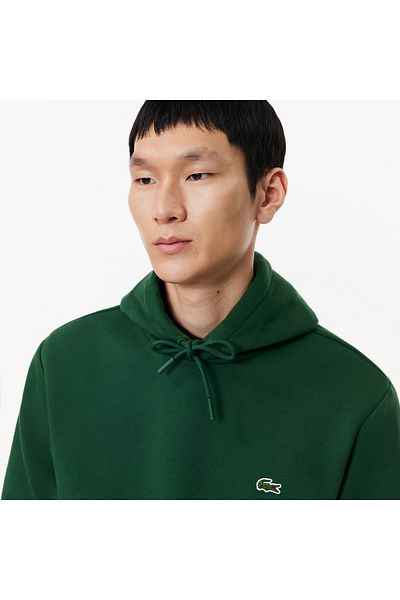 Lacoste سويت شيرت رجالي من القطن العضوي بغطاء للرأس - SH9623-00-132