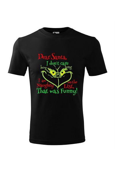 Malfini Tricou Copii, personalizat "Naughty Grinch"