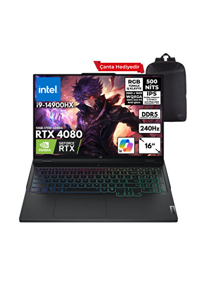 LENOVO Legion Pro 7 i9-14900HX 48GB 2 TBSSD RTX4080 (12GB) 16" WQXGA Windows ...