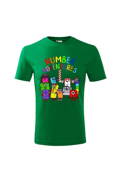Malfini Tricou personalizat, "Numberblocks 3"