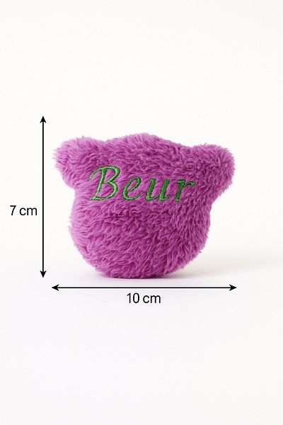 Lazy Paws Cat Toy Interactive with Catnip and Bell, Stress Reducing, Relaxing Playmate - Purple Plush