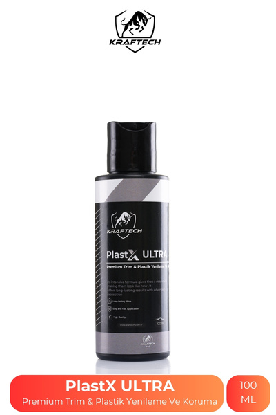 kraftech PlastX ULTRA - Premium Trim & Plastik Yenileme Ve Koruma - 100 ML