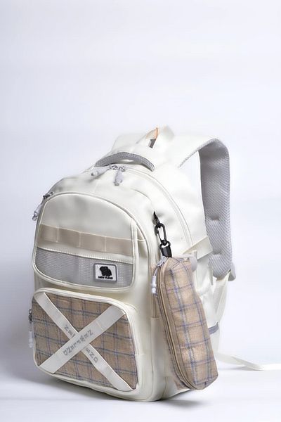 Way Two-piece canvas school backpack