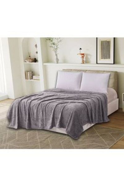Ralex Patura Cocolino UNI pentru pat dublu 200 x 230 cm, model fluturi Gri