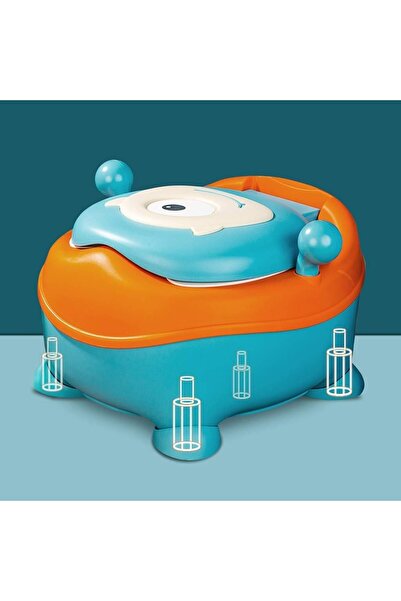 Flippy Children's Potty Flippy, +6 months, Detachable Compartment, with Lid, Anti-slip, Soft Ring, Cyclops