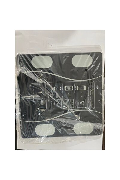 Stef's Cat Smart Electronic Bathroom Scale Flippy with App, Digital Screen, Thermometer, Max 180 Kg, Black