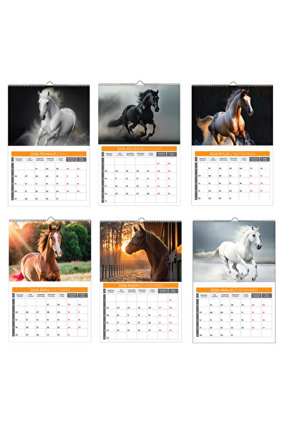 NATURELBASIM 2026 HORS / AT DUVAR TAKVİMİ - PLANLAMALI MODEL SEÇENEĞİ İLE