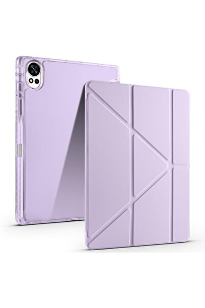 Fogy Huawei Matepad 12X İle için Uyumlu Kılıf Üçgen Tri Folding Kalem Bölmeli...